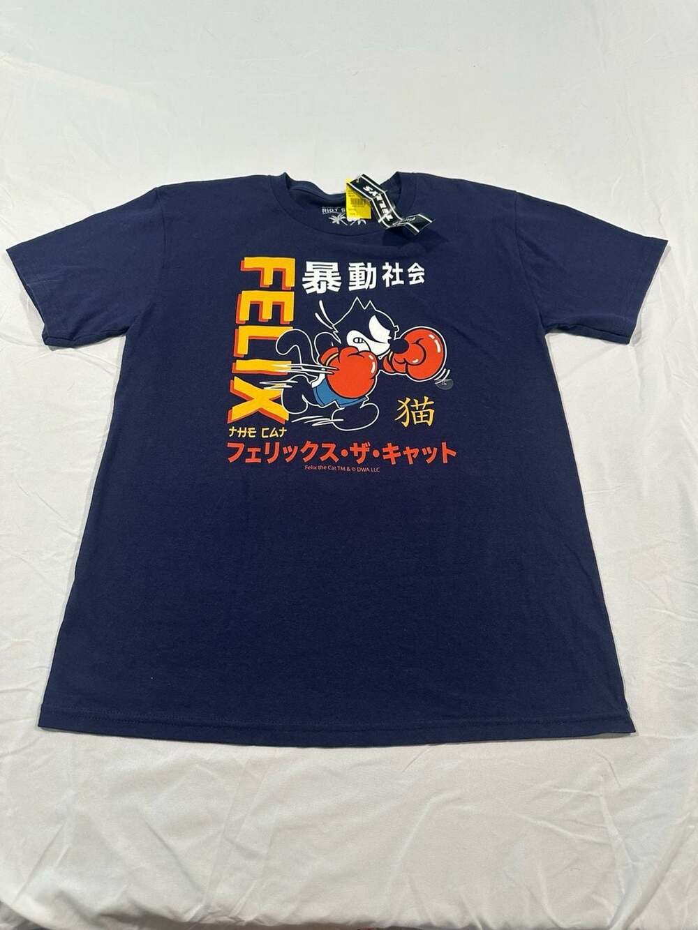 Riot Society Felix the Cat Boxing Kanji Graphic T-Shirt